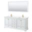 Ensemble de meuble-lavabo double 72 "avec miroir Deborah-51712412-97761504-51712411