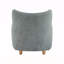 Fauteuil d'appoint incurvé rembourré à oreilles