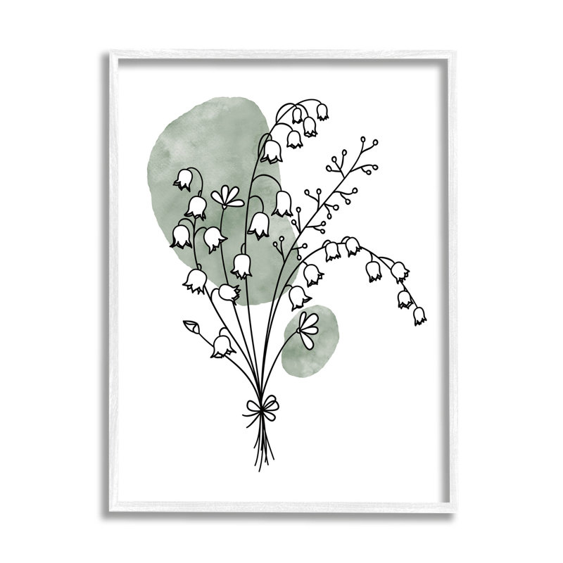 Ensemble de fleurs de muguet, art numérique par JJ Design House LLC, H 20 po x l 16 po x P 1,5 po