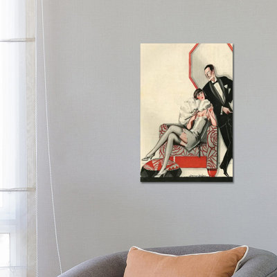 1926 La Vie Parisienne Magazine Plate by Julien Jacques Leclerc - Print on Canvas