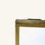 Miroir coquelicot 32 x 1 x 32 po avec cadre en métal doré de style contemporain