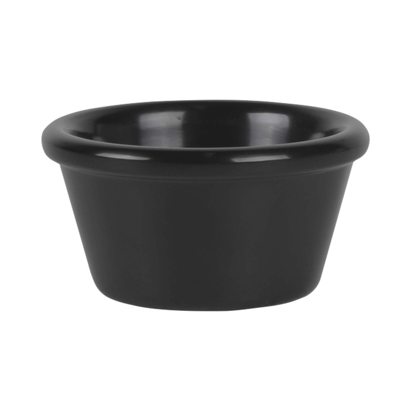 Elite Global Solutions Melamine Condiment Server, Black, 1.5" H x 2.75" W x 2.75" D
