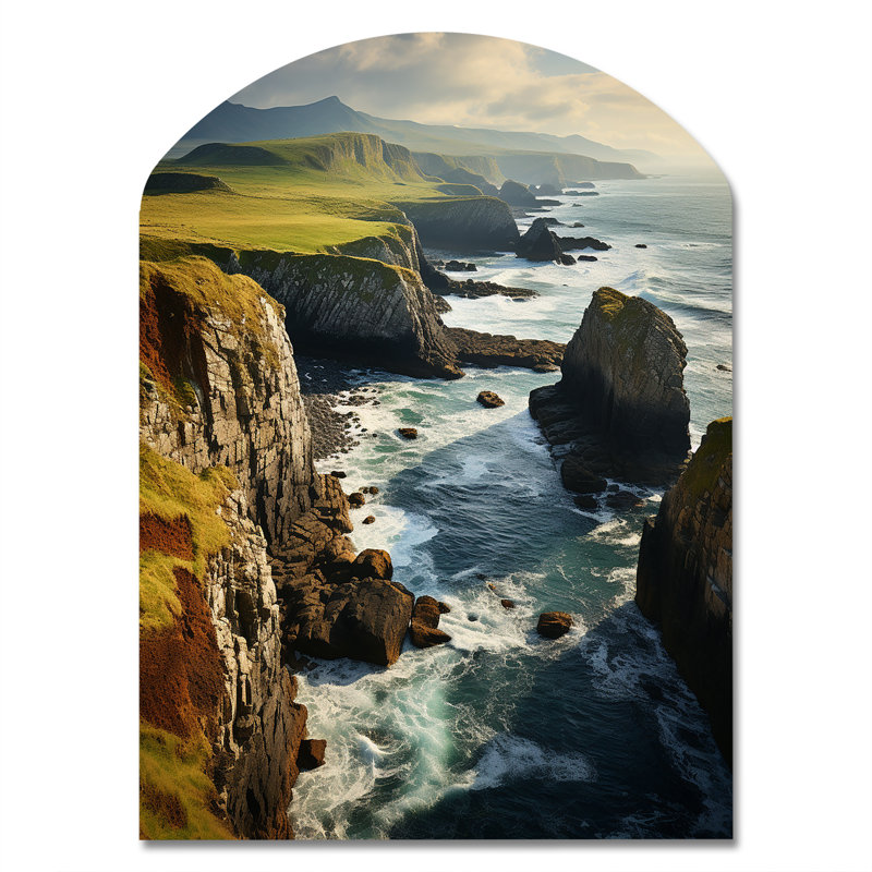 «Reveles - Ireland», impression asymétrique sur métal, H 34 po x l 25 po