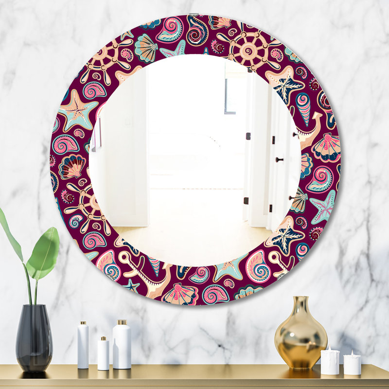 Miroir mural Costal Creatures 13, H 31,5 po x l po