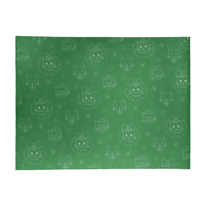 Tapis de zone verte fait main