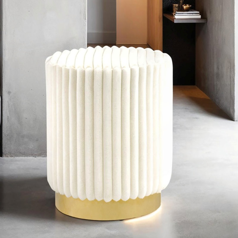 Tabouret d'appoint rond de style contemporain 1 pièce