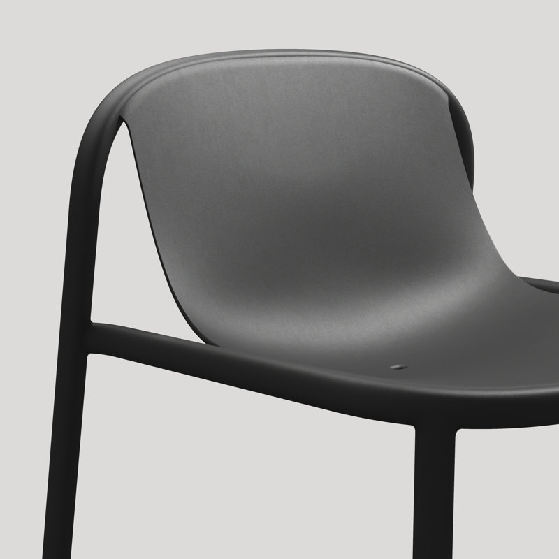 Decade Outdoor Lounge Chair, Black