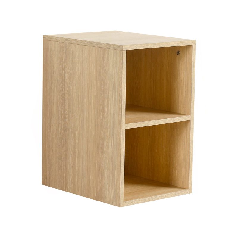 12 Inch Small Wall Mounted Storage Shelves, Bathroom Storage, Plywood, American White Oak, Ameican White Oak
