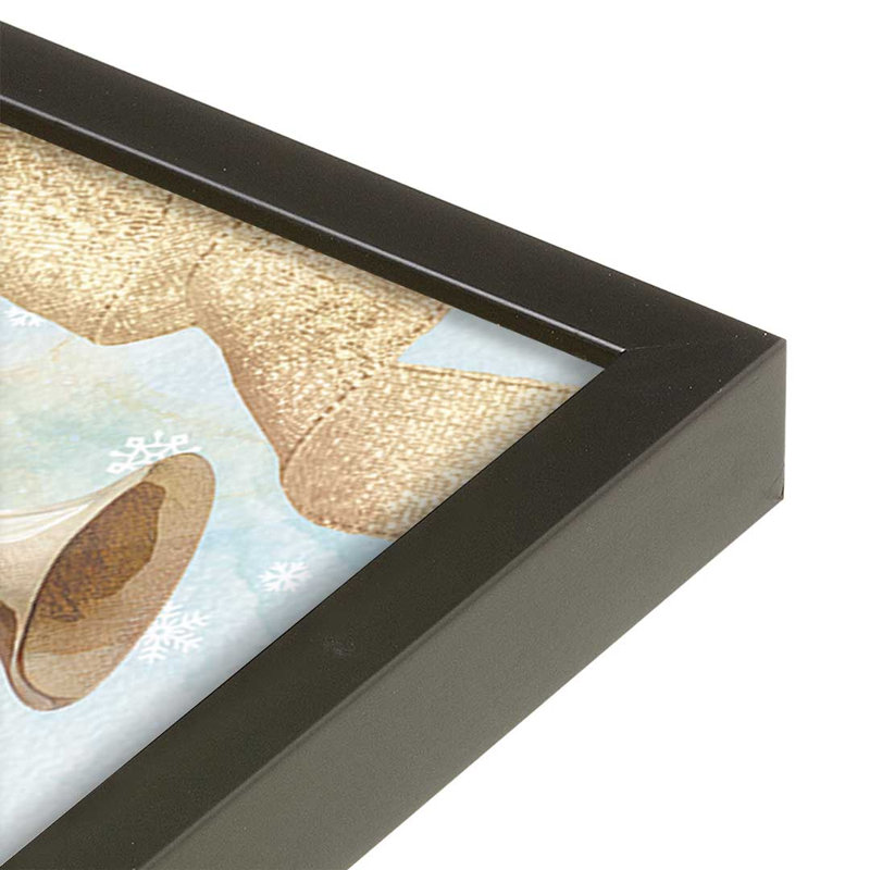 «Angels We Have Heard on High» par Nicole DeCamp, reproduction d'art, L 18 po x H 24 po, Noir, Impression encadrée