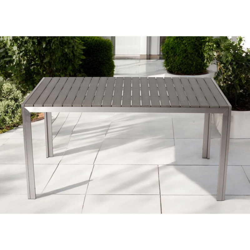Rectangular 6 - Person 59'' L Outdoor, White, Teak