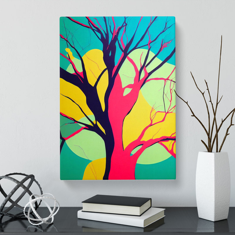 CAN-V0523-2593X Tree Pop - Wrapped Canvas Print, 50cm H x 35cm W x 3cm D