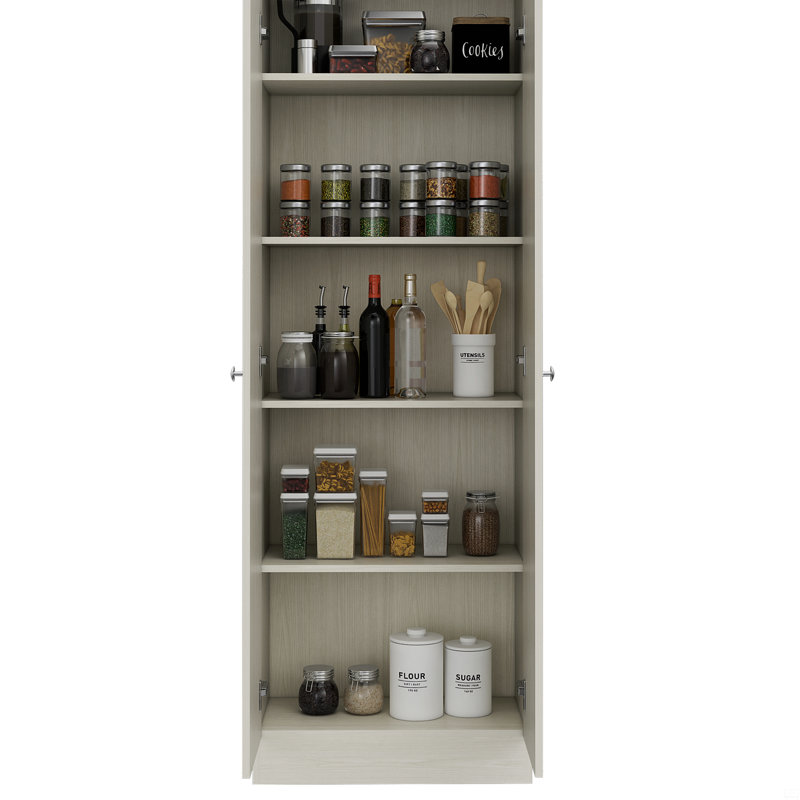 Armoire de rangement, porte double, Light Grey