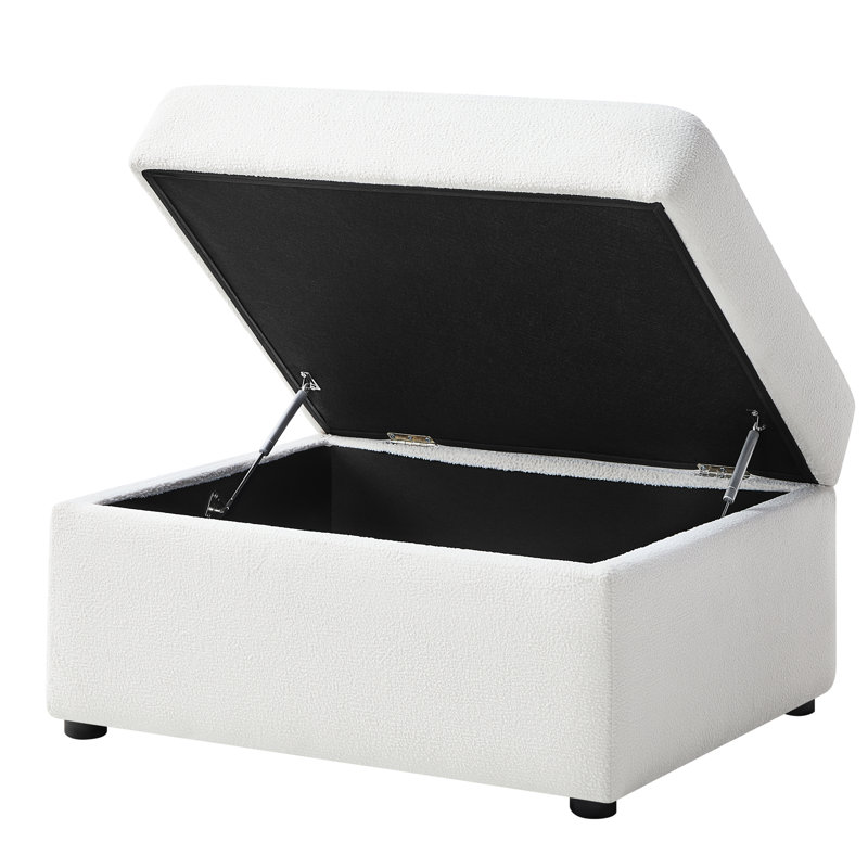 Rangement, tissu de qualité commerciale, motif uni, siège mi-ferme, sans assemblage