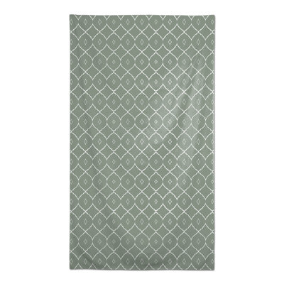 Nappe rectangulaire en polyester géométrique