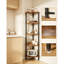 134 cm H x 30 cm W Corner Bookcase