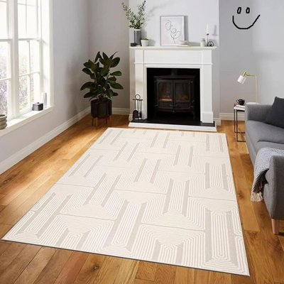 New Stylish Geometric Area Rug Abstract Textured Carpet For Living Room Bedroom Special Size Long Hallway Floor Mats Small Door Mats