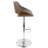 Betuel Swivel Upholstered Adjustable Height Counter Stool with Metal Frame