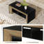 Table basse rectangulaire avec rangement à 2 niveaux