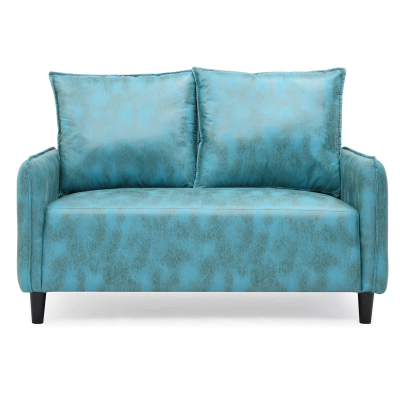 Jordyn Upholstered 51.6'' Loveseat, Blue