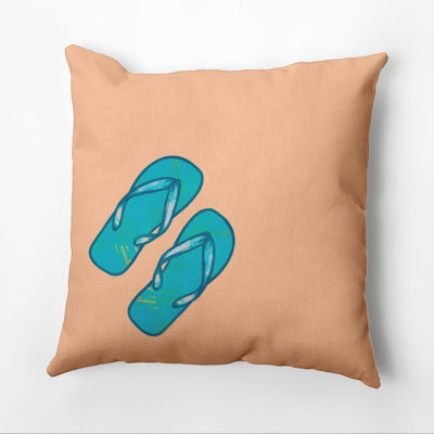 Beach Vacation Outdoor Square Pillow Cover & Insert
