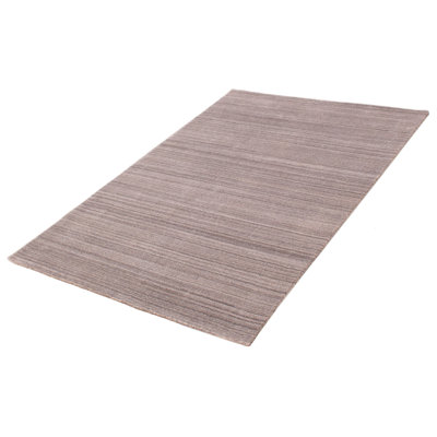 Tapis unique en laine noué à la main gris nouvel âge 5 pi 3 po x 7 pi 10 po Kashkuli Gabbeh
