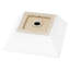 Lavabo vasque carré en céramique blanche 16X16