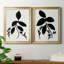 Silhouette Garden I - ensemble de 2 reproductions d'art sur toile encadrées-61455448-61455452
