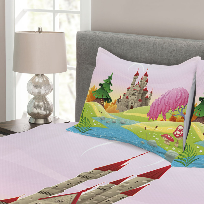 East Urban Home Bedspread with Pillow Shams, 220 x 264 cm