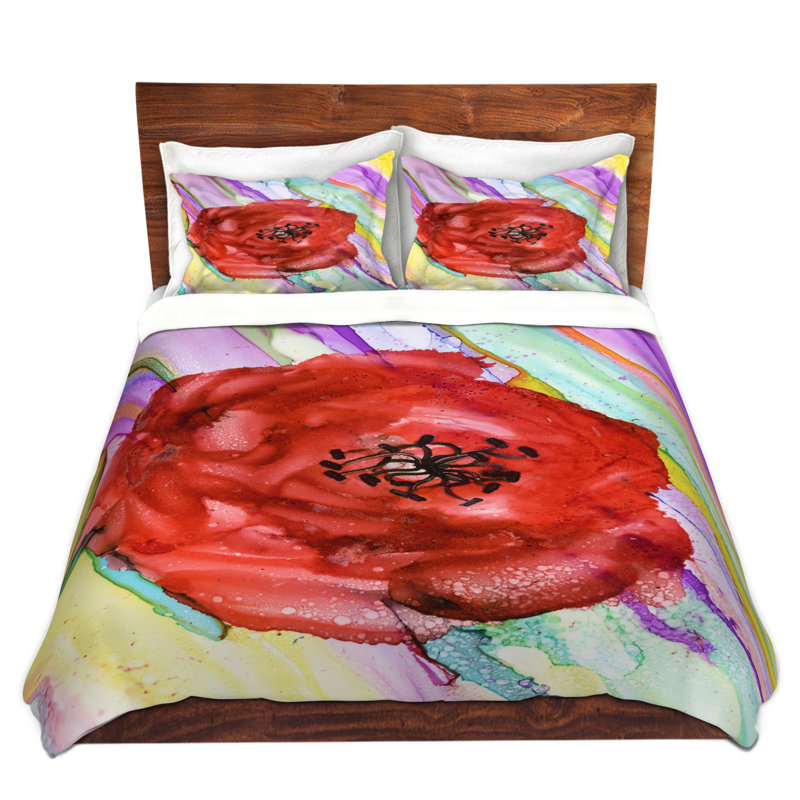 Ensemble de housse de couette en microfibre DiaNoche par Shay Livenspargar - Waterfall Rose
