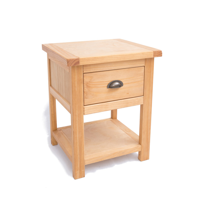 Vivien 45cm W Plywood / Laminate Board Bedside Table