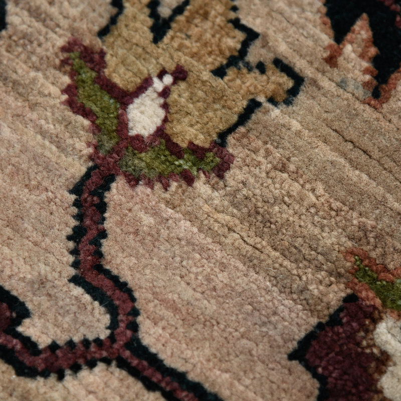 Antiquity Wool Oriental Area Rug in Brown, 2' x 3'