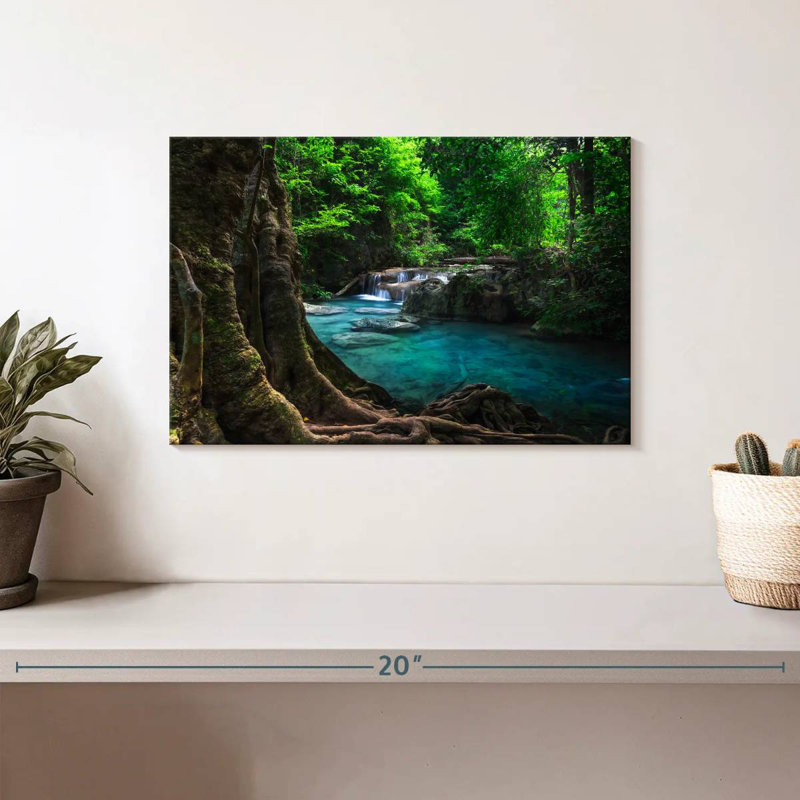 Alvord Erawan Waterfall Jungle, 8" H x 12" W