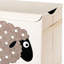 3 Sprouts Collapsible Toy Chest Storage Bin for Kids Playroom, Sheep