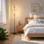 Modern LED Tree Floor Lamp with Detachable Lights, Stepless Dimming and Reinforced Buckle, Warm White Standing Light for Living Room Bedroom