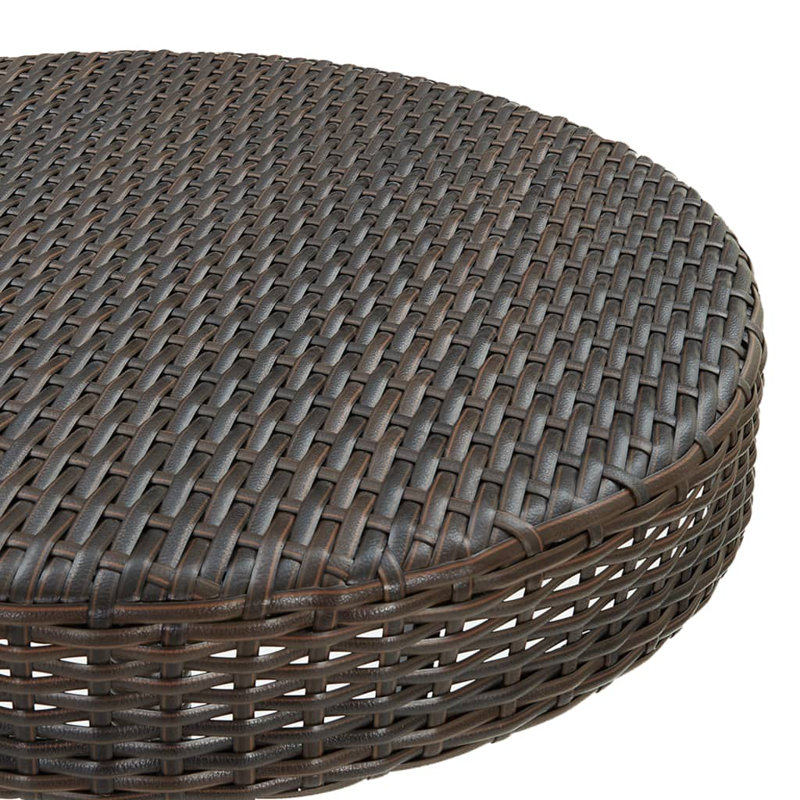 Patio Bar Set Outdoor Bistro Set Bar Stool Bistro Table Poly Rattan, Cream White