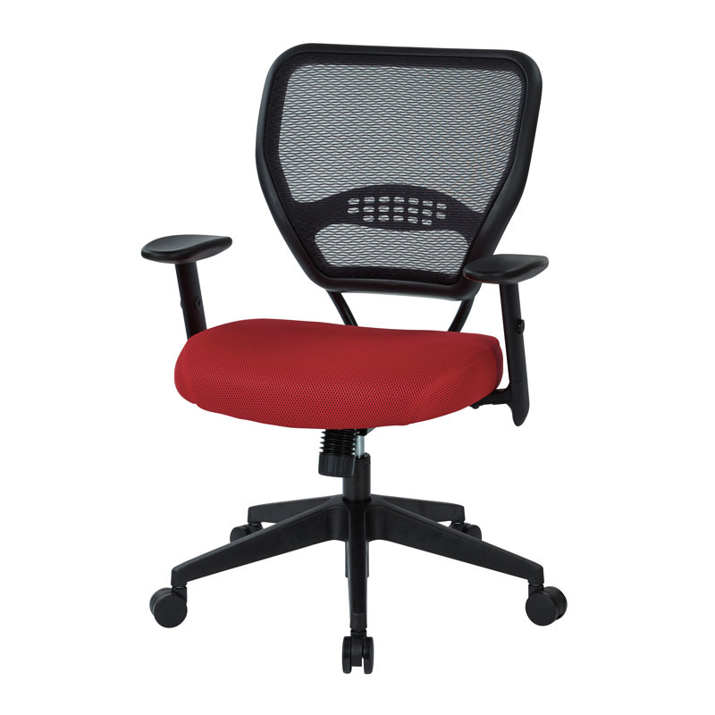 SPACE Task Chair, Red Mesh Fabric