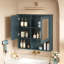 Armoire de toilette 2 en 1, armoire à pharmacie murale de 30 pouces avec tablettes réglables et portes à fermeture en douceur, miroir haute définition avec rangement pour meuble-lavabo de salle de bain-706080875