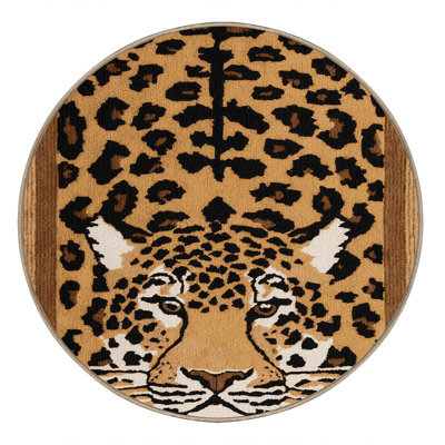  Tapis lavable à motif de gros chats Léopard