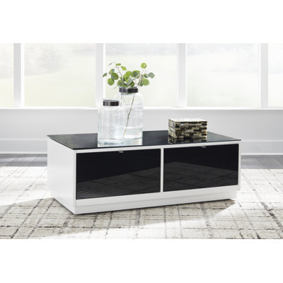 Bolette Tempered Glass Top Coffee Table