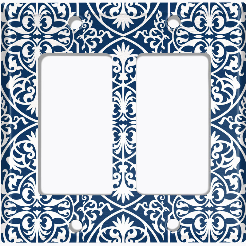 Patterned 2 - Gang Standard Wall Plate