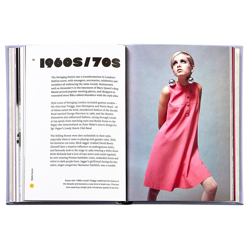 Graphic Image Little Book of London Style, Coffee Table Book, Leather, Lilac