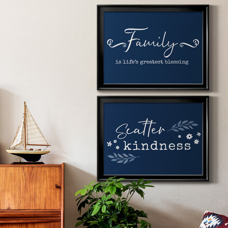 «Family Greatest Blessing», toile encadrée de qualité supérieure - prête à être accrochée, H 26,5 po x l 73 po x P 1,5 po