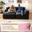 Revine 105'' Modular Compression Sectional Sofa With High-Density Foam And Corduroy Upholstery-121793520