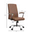 Fauteuil de bureau en cuir Kenil-1167688509