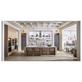 Monogram Premium Column Pair: 18" W Freezer Column + 30" W Refrigerator Column, Panel Ready