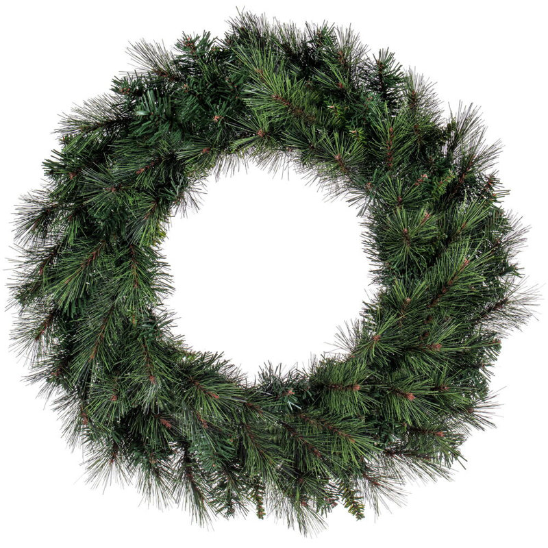 30" Brighton Pine Artificial Wreath with 175 PE/PVC Tips.