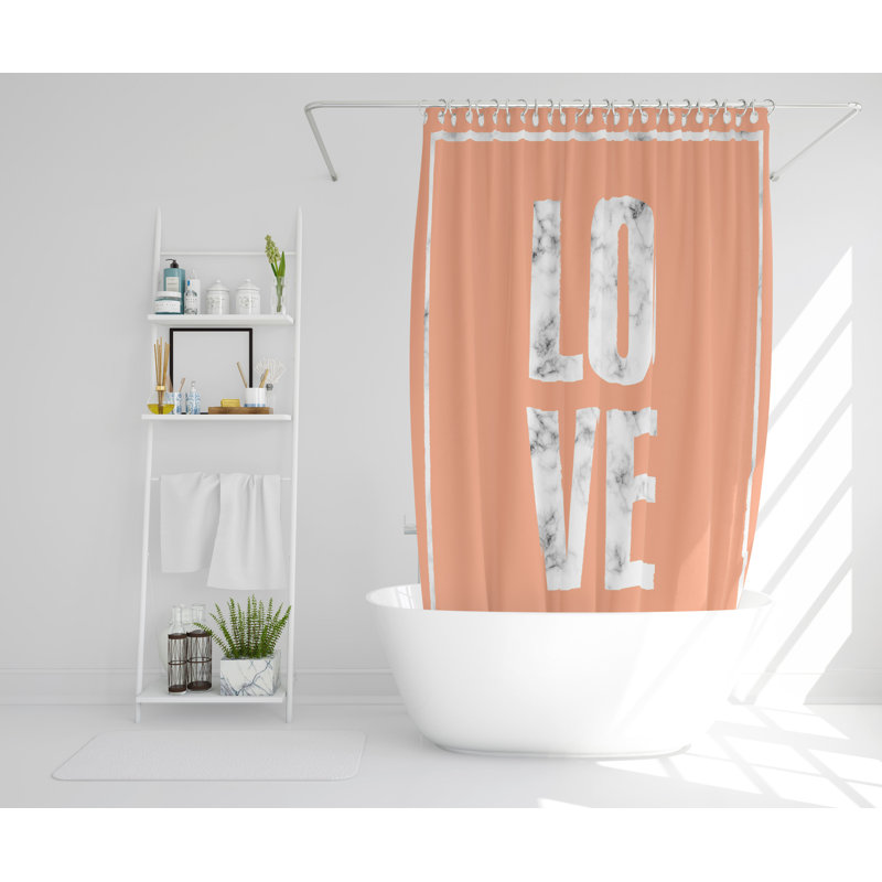 Weldin Polyester Shower Curtain, 168cm H x 168cm W