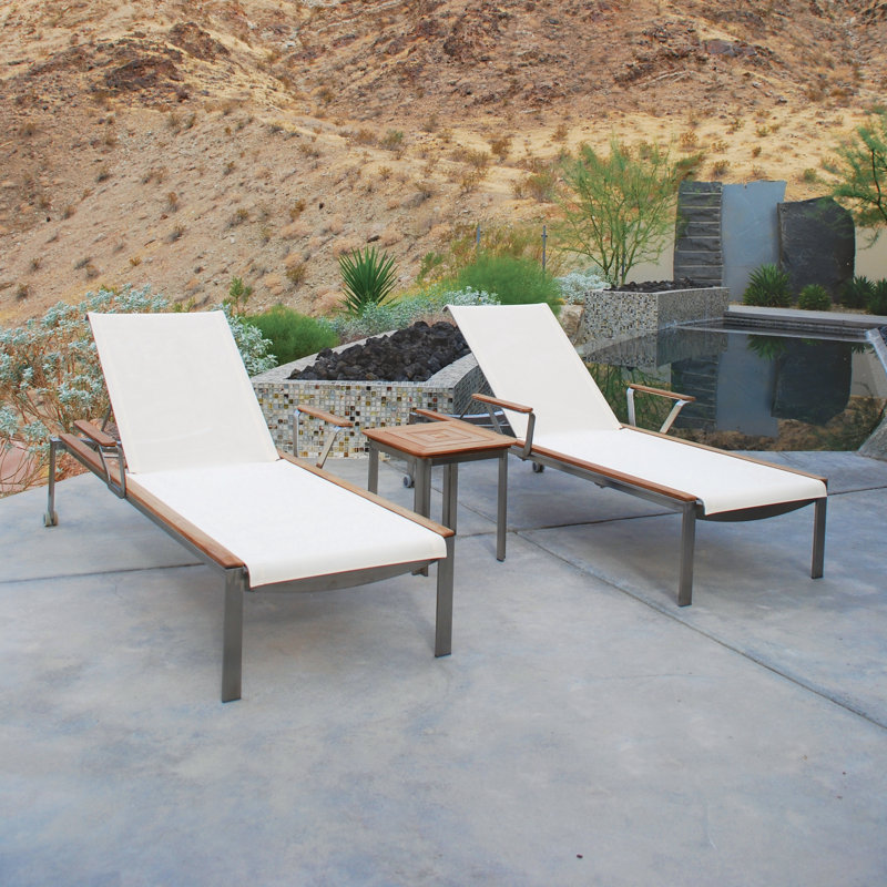 Tivoli Outdoor Chaise Lounge, Cream, No
