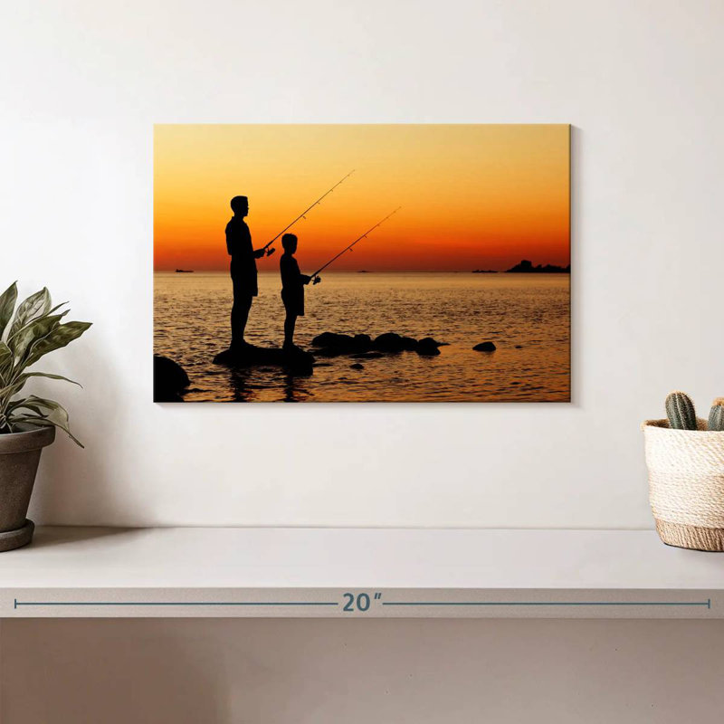 Senne Dad And Son Pêche, H 8 po x l 12 po