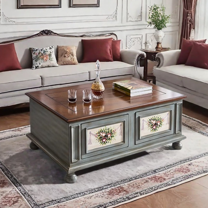 Table basse de style américain, H 19,68 po x L 43,3 po x l 25,59 po
